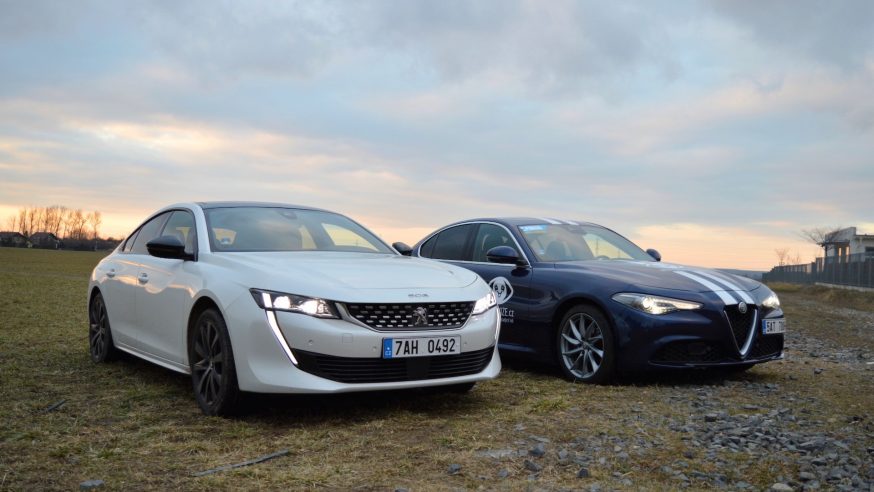 Srovnávací test 180 koní diesel vs. benzín: Alfa Romeo Giulia a Peugeot 508