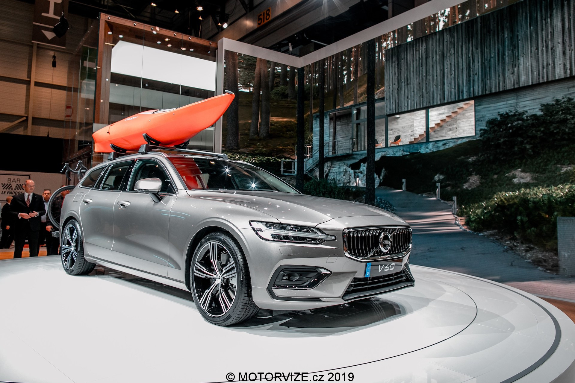 The new Volvo V60 at the 2018 Geneva Motor Show press conference