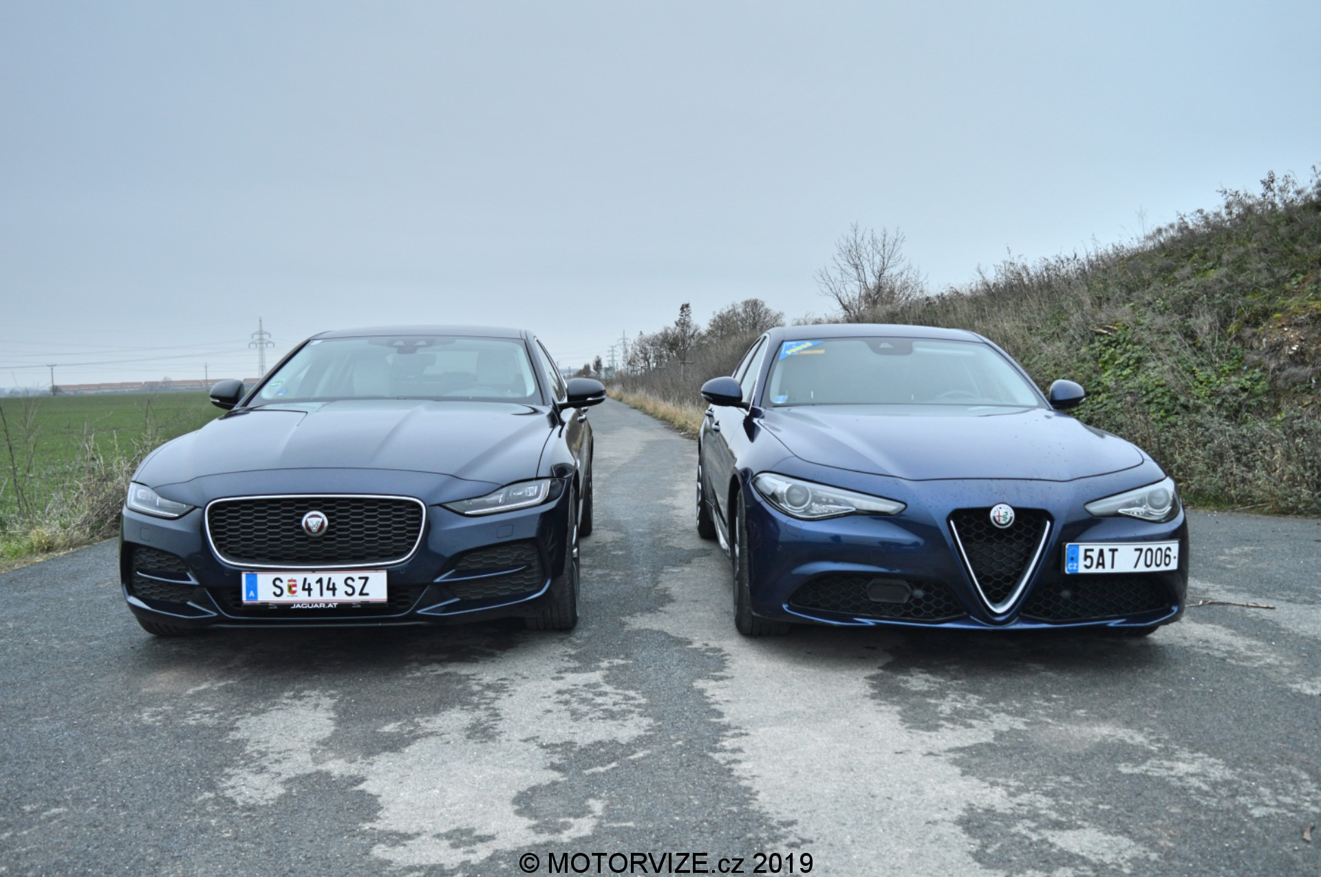 Srovnávací test: Alfa Romeo Giulia vs. Jaguar XE (2020)