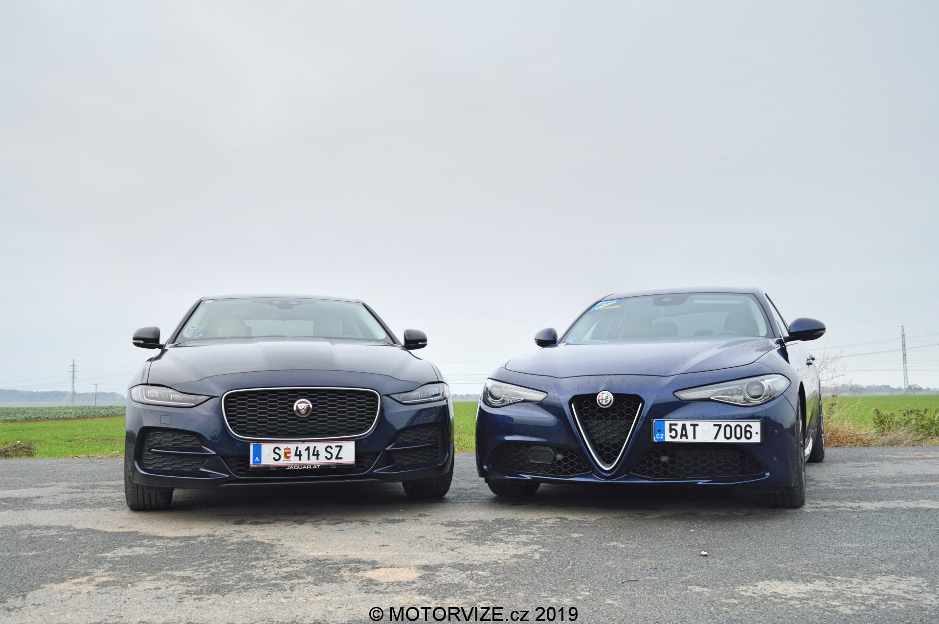 Srovnávací test: Alfa Romeo Giulia vs. Jaguar XE (2020)