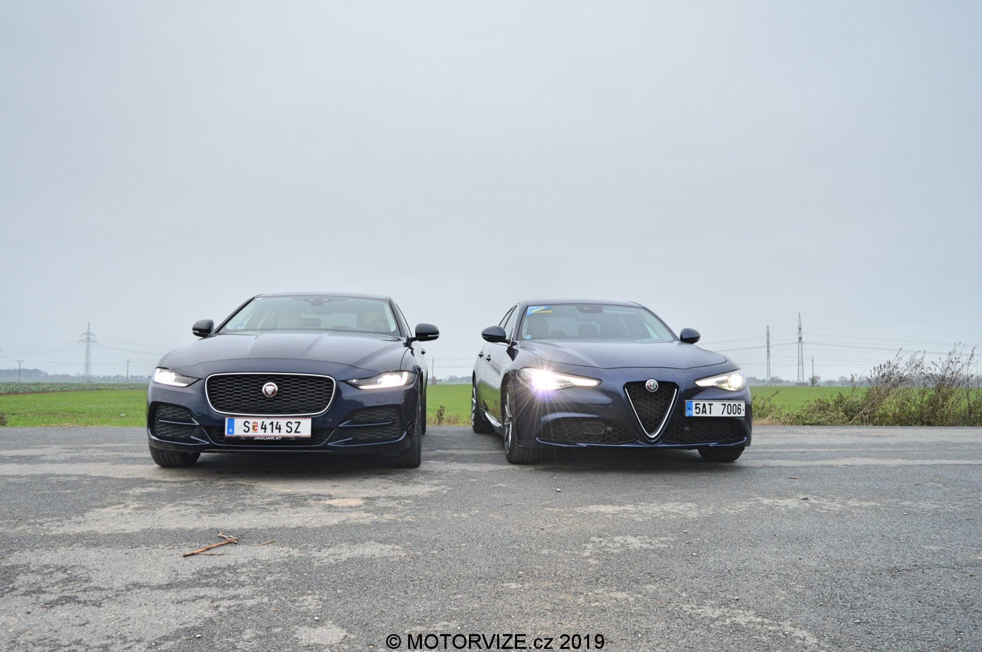 Srovnávací test: Alfa Romeo Giulia vs. Jaguar XE (2020)