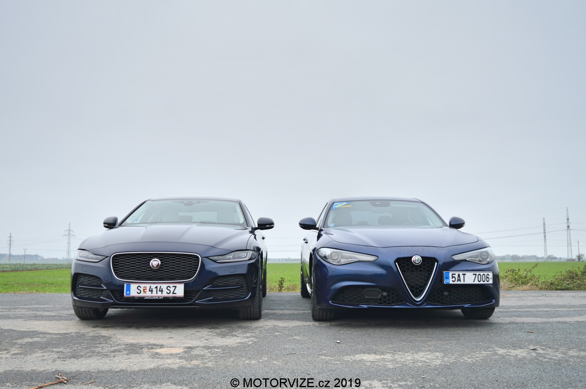 Srovnávací test: Alfa Romeo Giulia vs. Jaguar XE (2020)