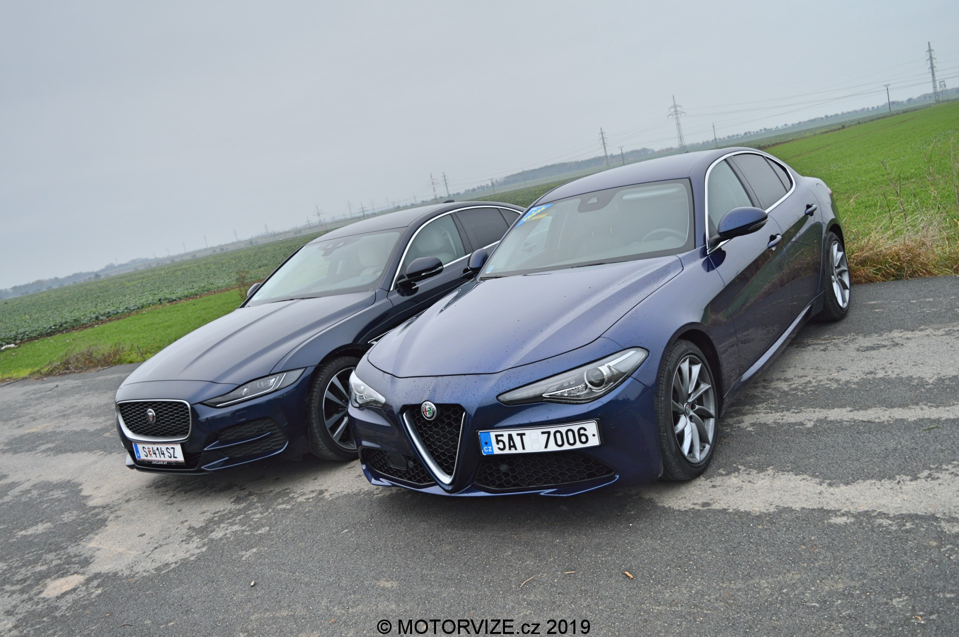 Srovnávací test: Alfa Romeo Giulia vs. Jaguar XE (2020)