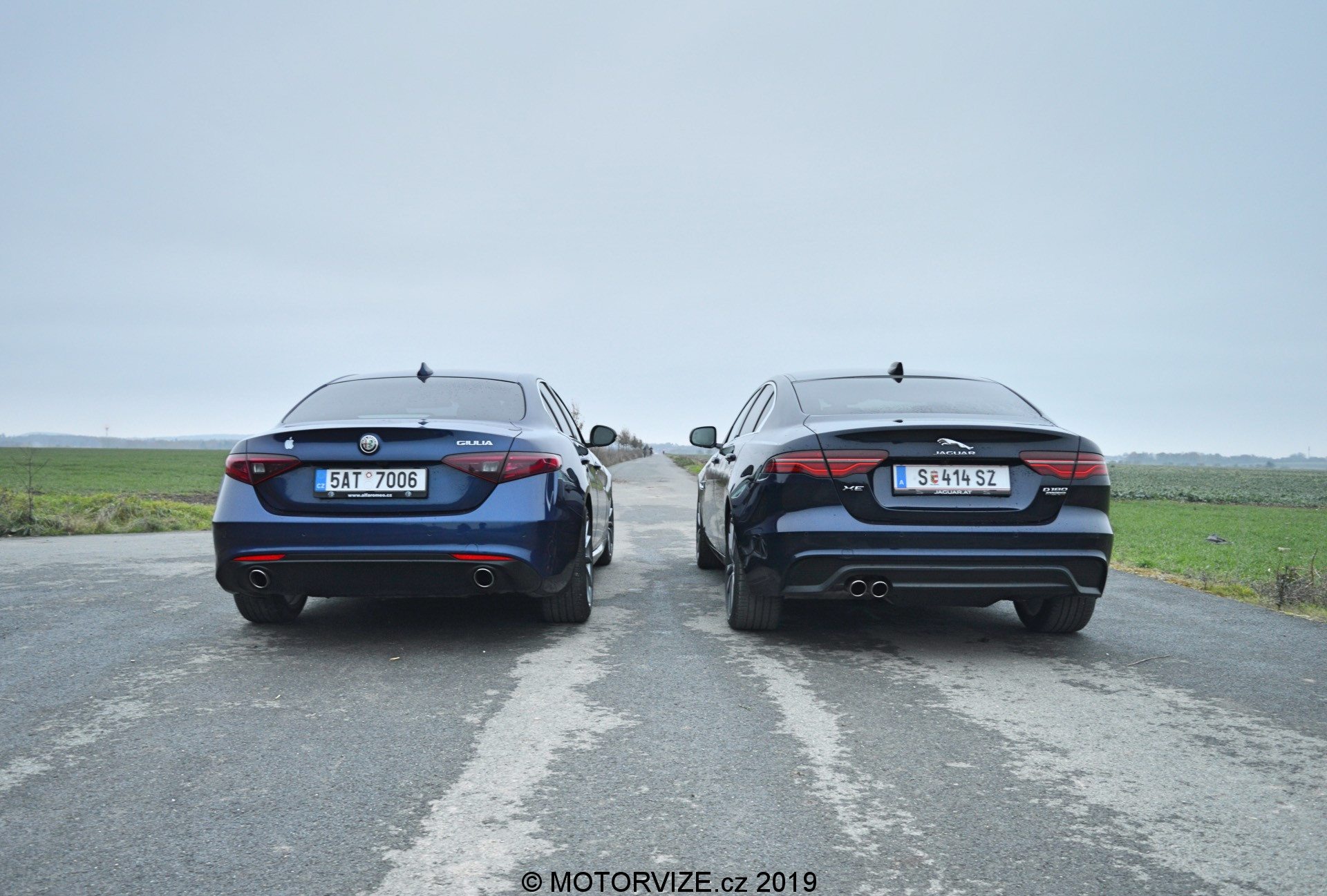 Srovnávací test: Alfa Romeo Giulia vs. Jaguar XE (2020)