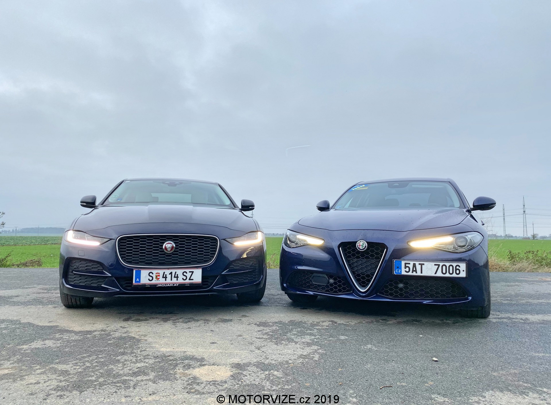 Srovnávací test: Alfa Romeo Giulia vs. Jaguar XE (2020)