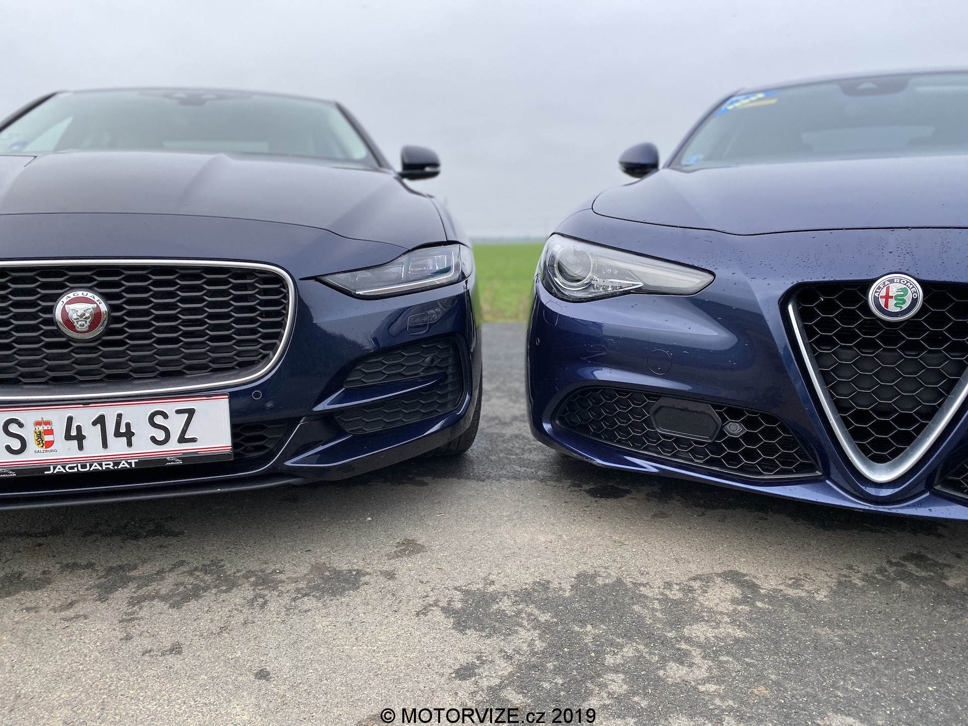 Srovnávací test: Alfa Romeo Giulia vs. Jaguar XE (2020)