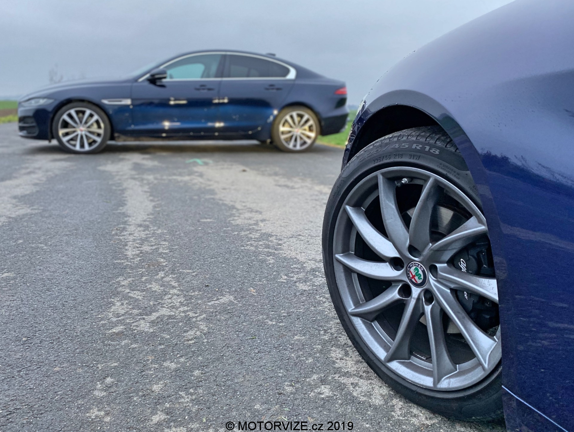 Srovnávací test: Alfa Romeo Giulia vs. Jaguar XE (2020)