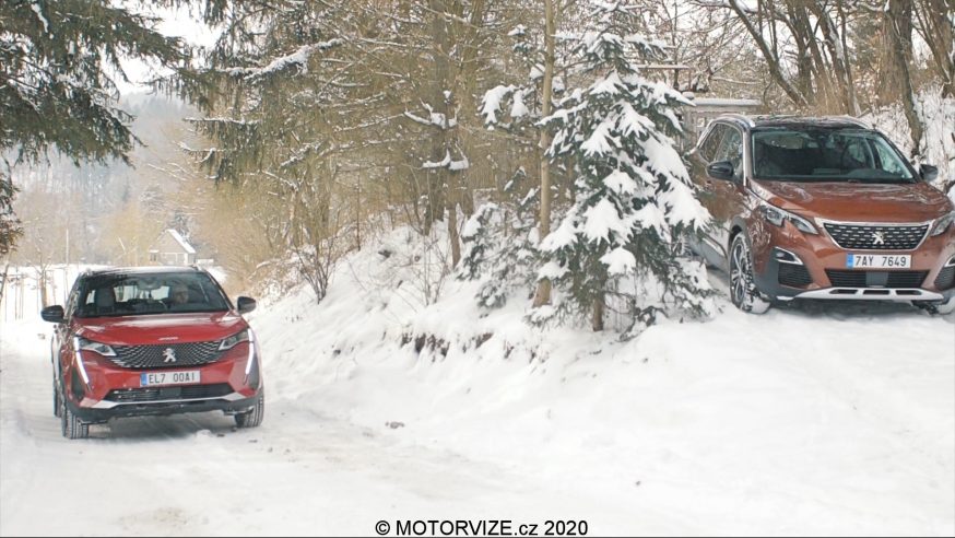 Za volantem na sněhu s Peugeot 3008 Hybrid4 a Advanced grip control