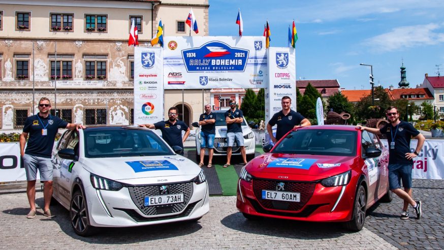 Peugeoty e-208 přiváží z ECO Energy Rally Bohemia 2021 2. místo v poháru výrobců
